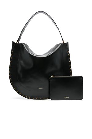 Shoulder bag in calfskin leather ISABEL MARANT | PP0200FAB2C02M01BK